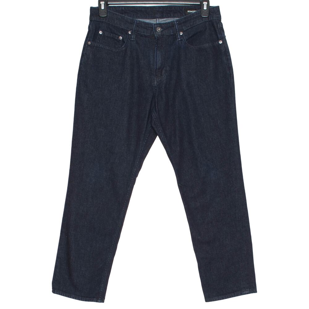 Bonobos Jeans Athletic Straight Dark Wash Blue 32x28 Minimalist Casual Normcore
